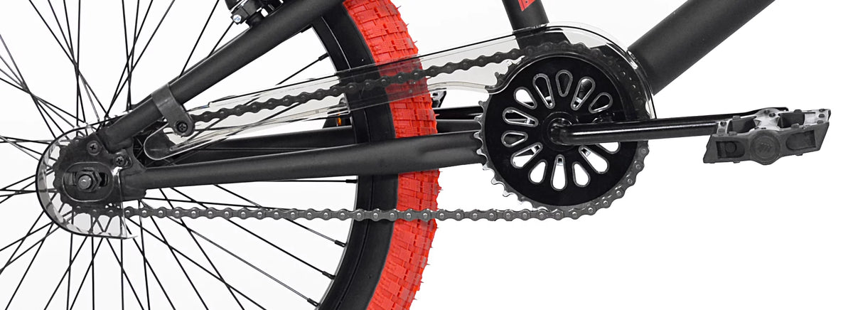 20 In. Black and Red BMX Bike W9724