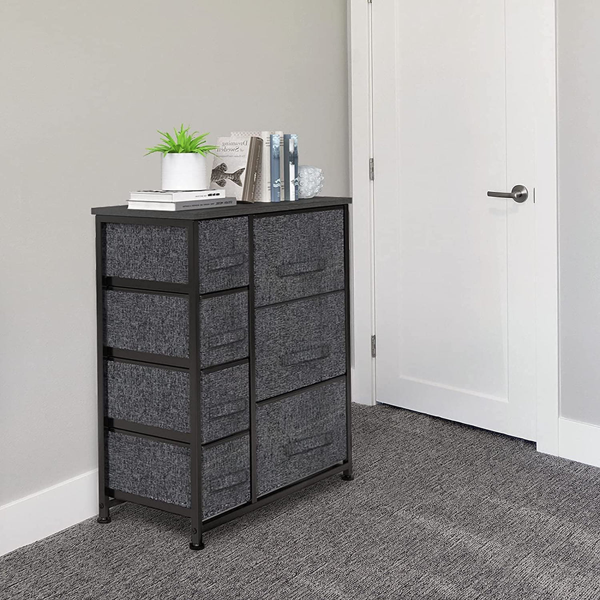 7 Drawer Fabric Storage Tower with Steel Frame S8334