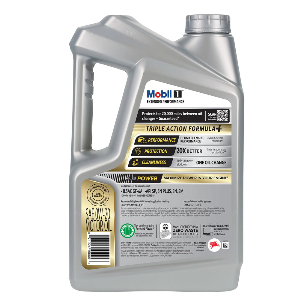 Full Synthetic Motor Oil 0W-20 5 Quart Pack of 3 O986
