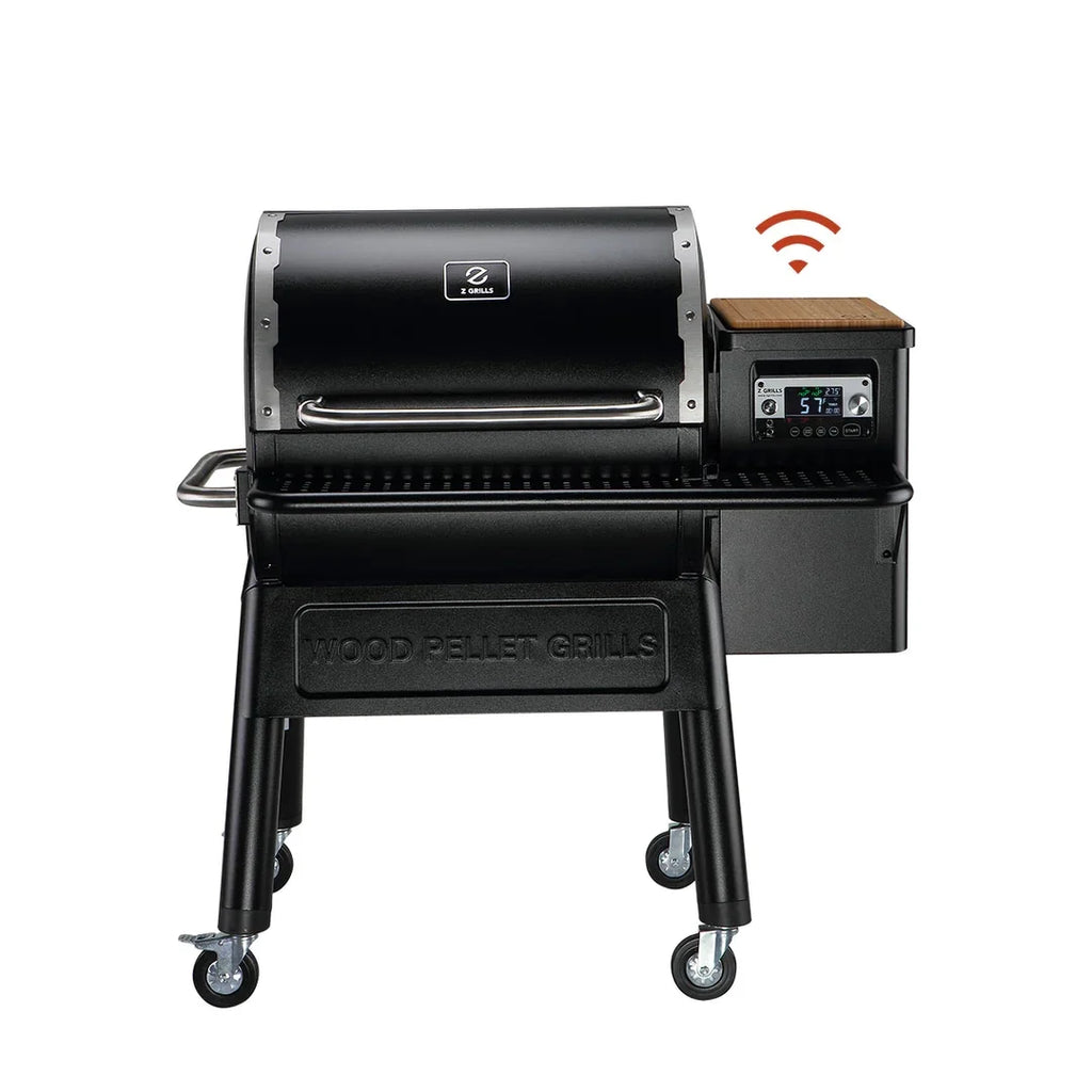 Wood Pellet Grill & Smoker with WIFI, PID Controller, 709 sq. in, Black F484