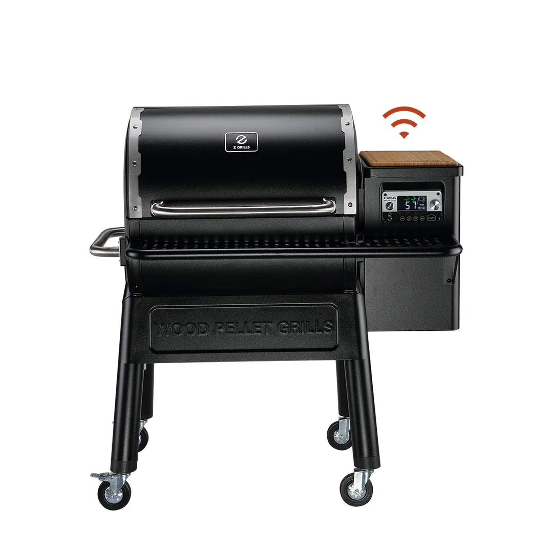 Wood Pellet Grill & Smoker with WIFI, PID Controller, 709 sq. in, Black F484