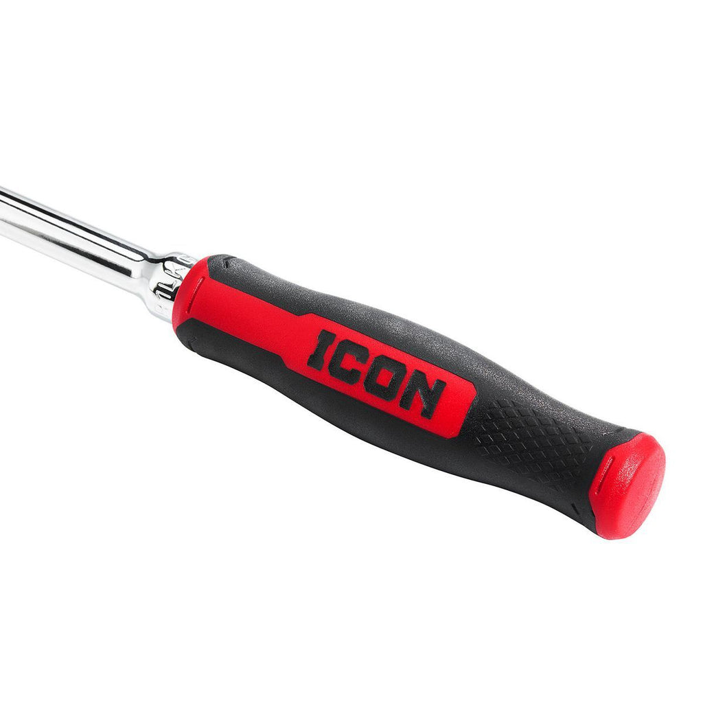 1/4 in. Drive 9 in. Long Locking Flex Ratchet with Comfort Grip B132608