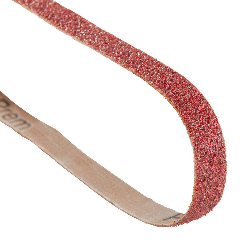 1/2 in. x 18 in. 36-Grit Aluminum Oxide Sanding Belts 3-Pack J683