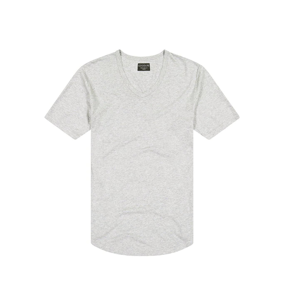Supima Scallop V LT. Heather Grey / XXL A74005