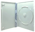 100 Slim White Single DVD Cases 7mm V243