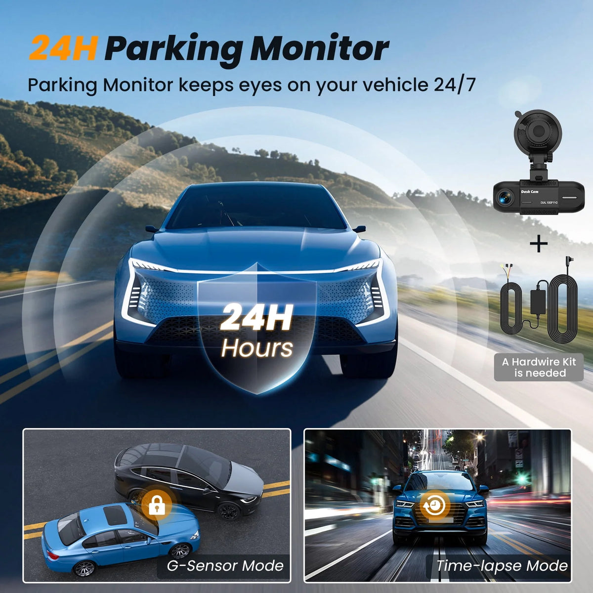 1080P FHD Car Camera with IR Night Vision P95637