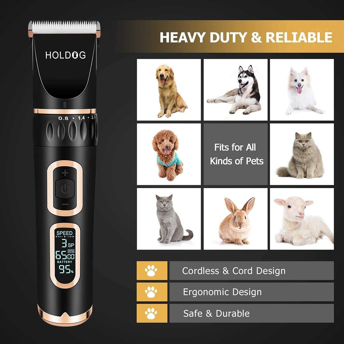 Heavy Duty Dog Grooming Clippers P163