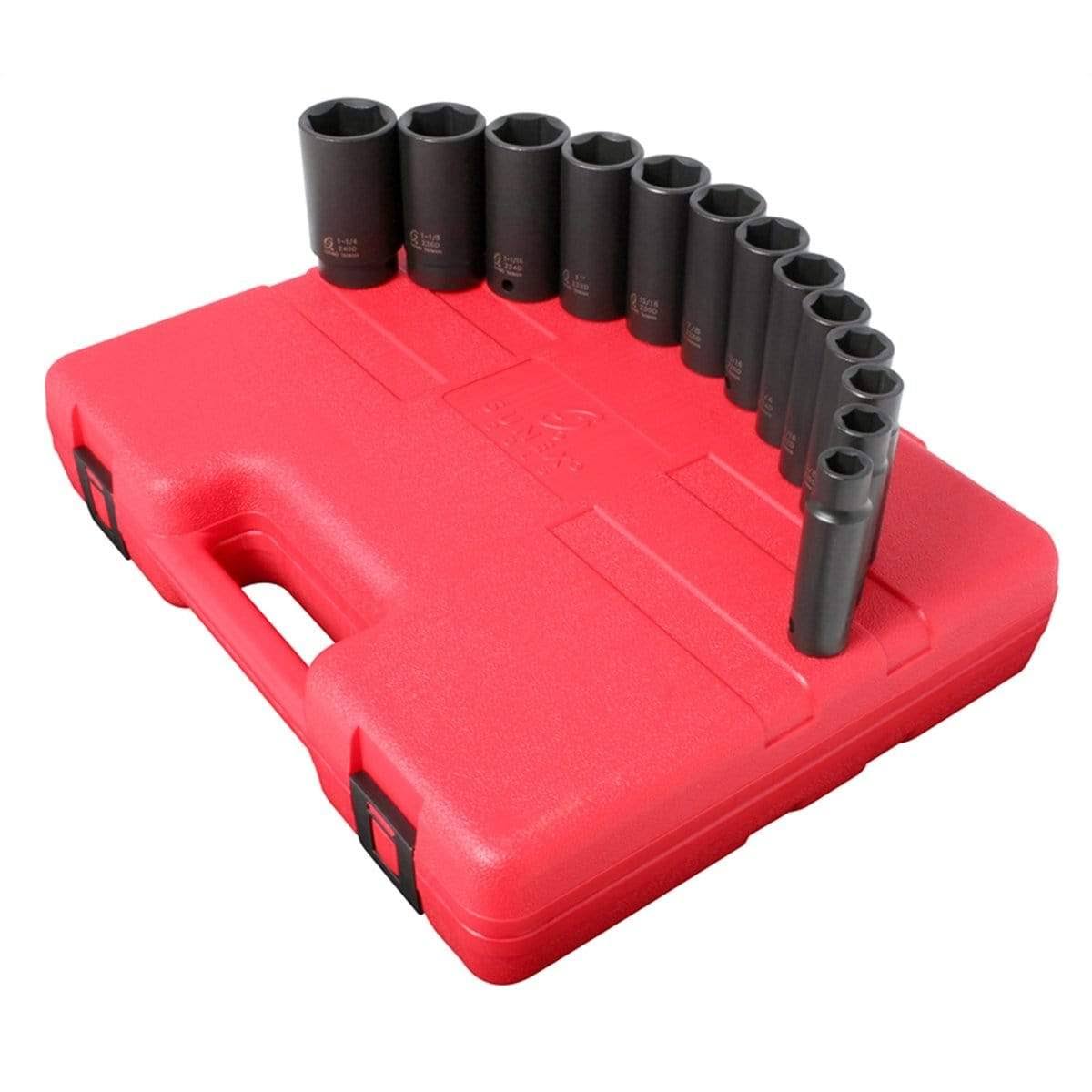 13 pc. 1/2" Drive SAE Deep Impact Socket Set G250963
