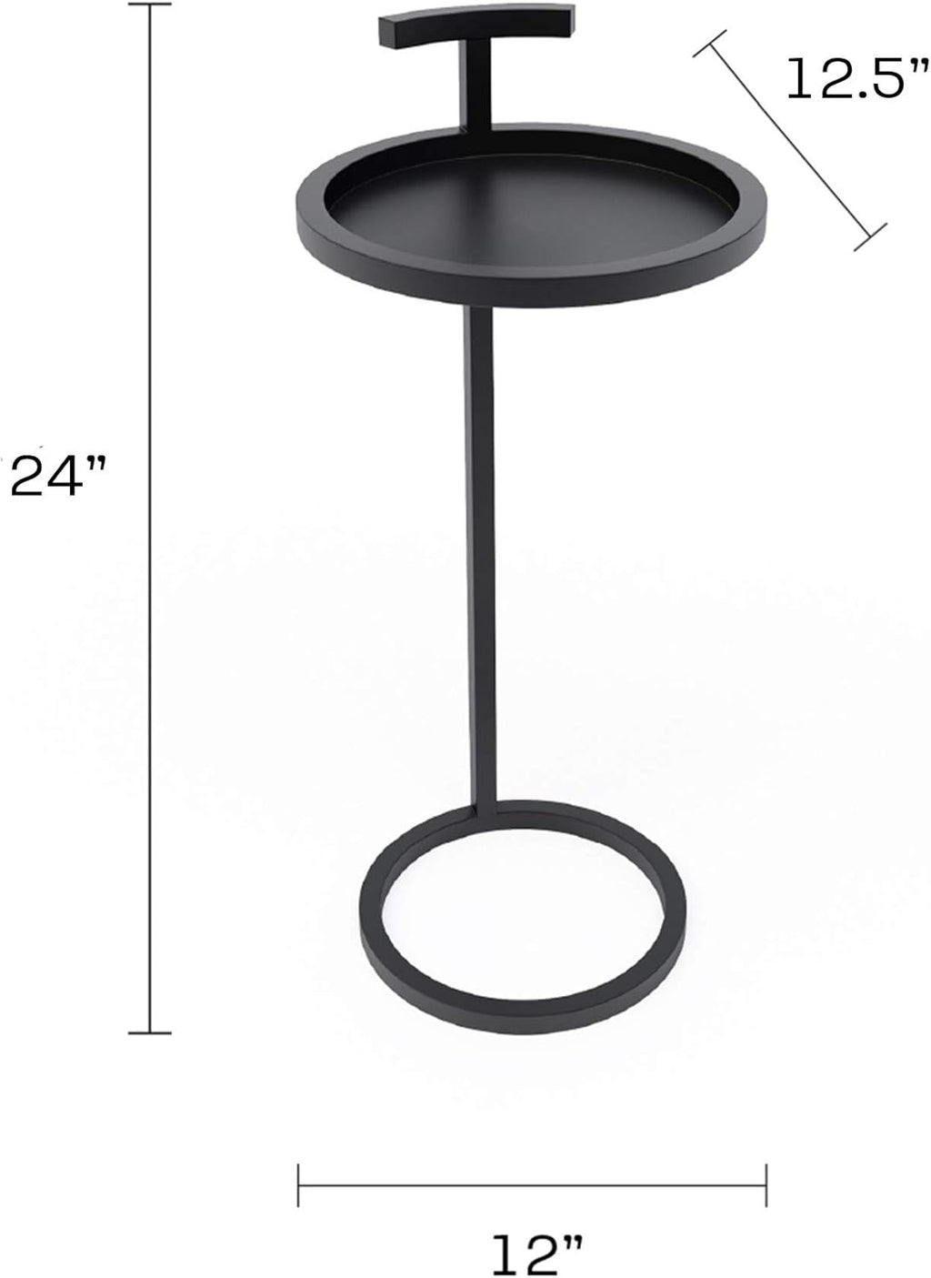 Black Side Table U9542