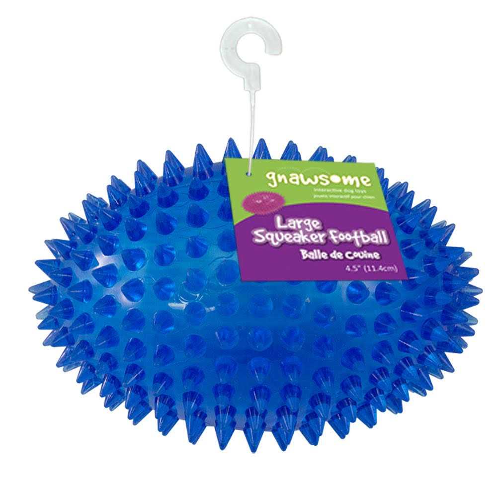 4.5” Spiky Squeaker Football Dog Toy A930