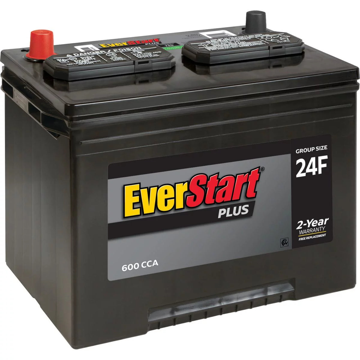 Lead Acid Automotive Battery Group Size 24F 12 Volt 600 CCA T576558