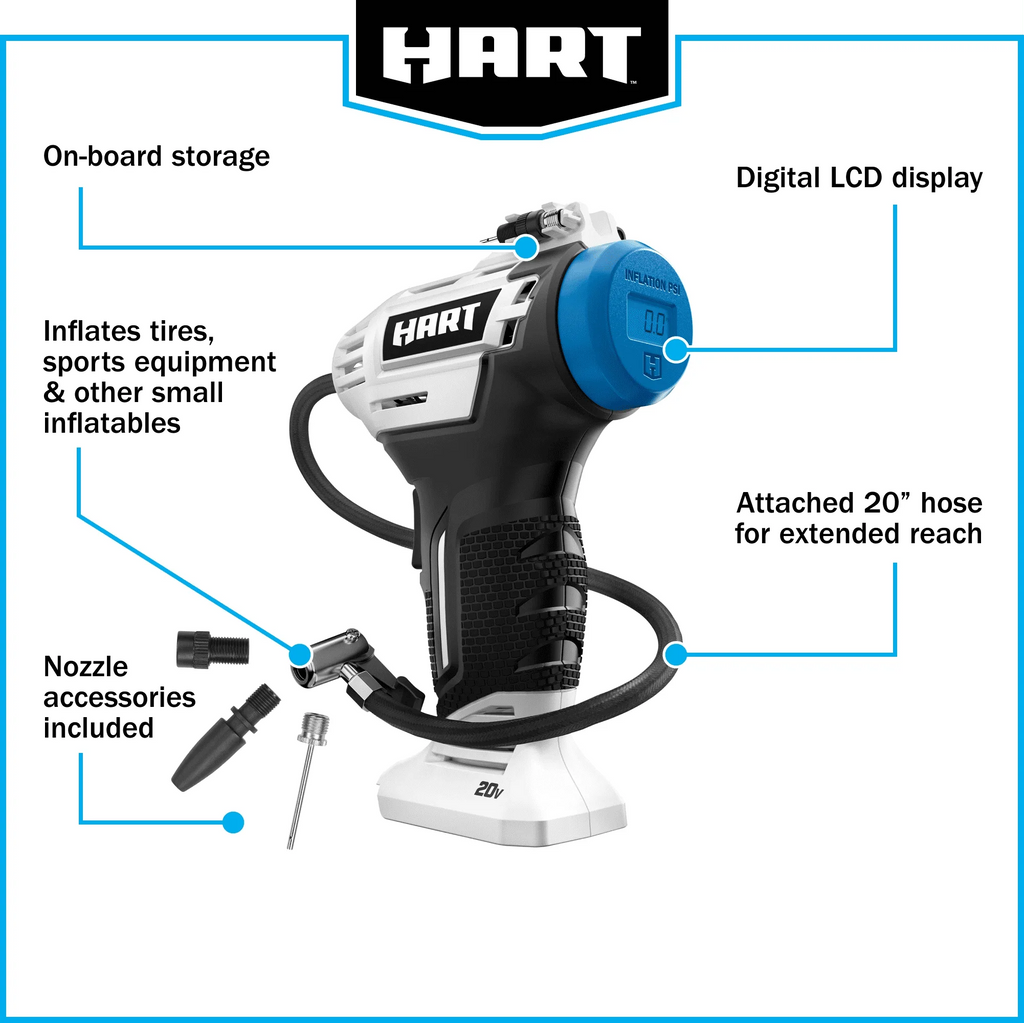Cordless Inflator with 20-inch Hose S725