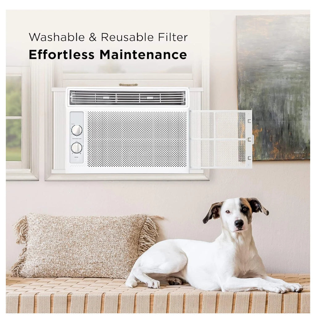 5,000 BTU Window Air Conditioner and Fan White C196822
