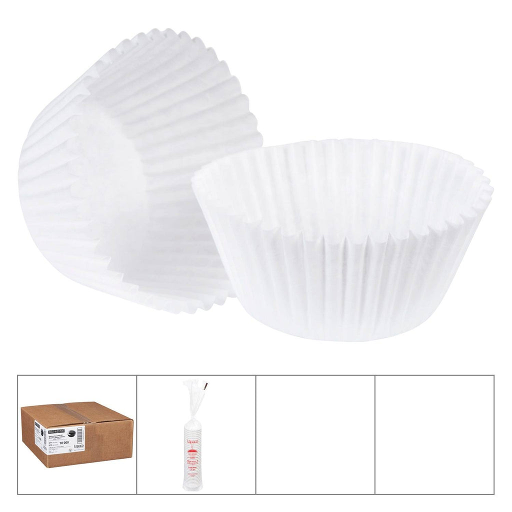 White Round Baking Cup 4 1/2 inch H712