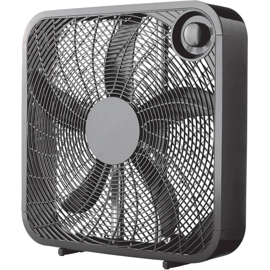 Black 3-Speed Portable Box Fan X28924