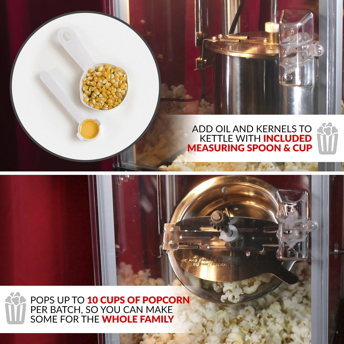 2.5 Ounce Popcorn Cart with 5-Quart Bowl J27645