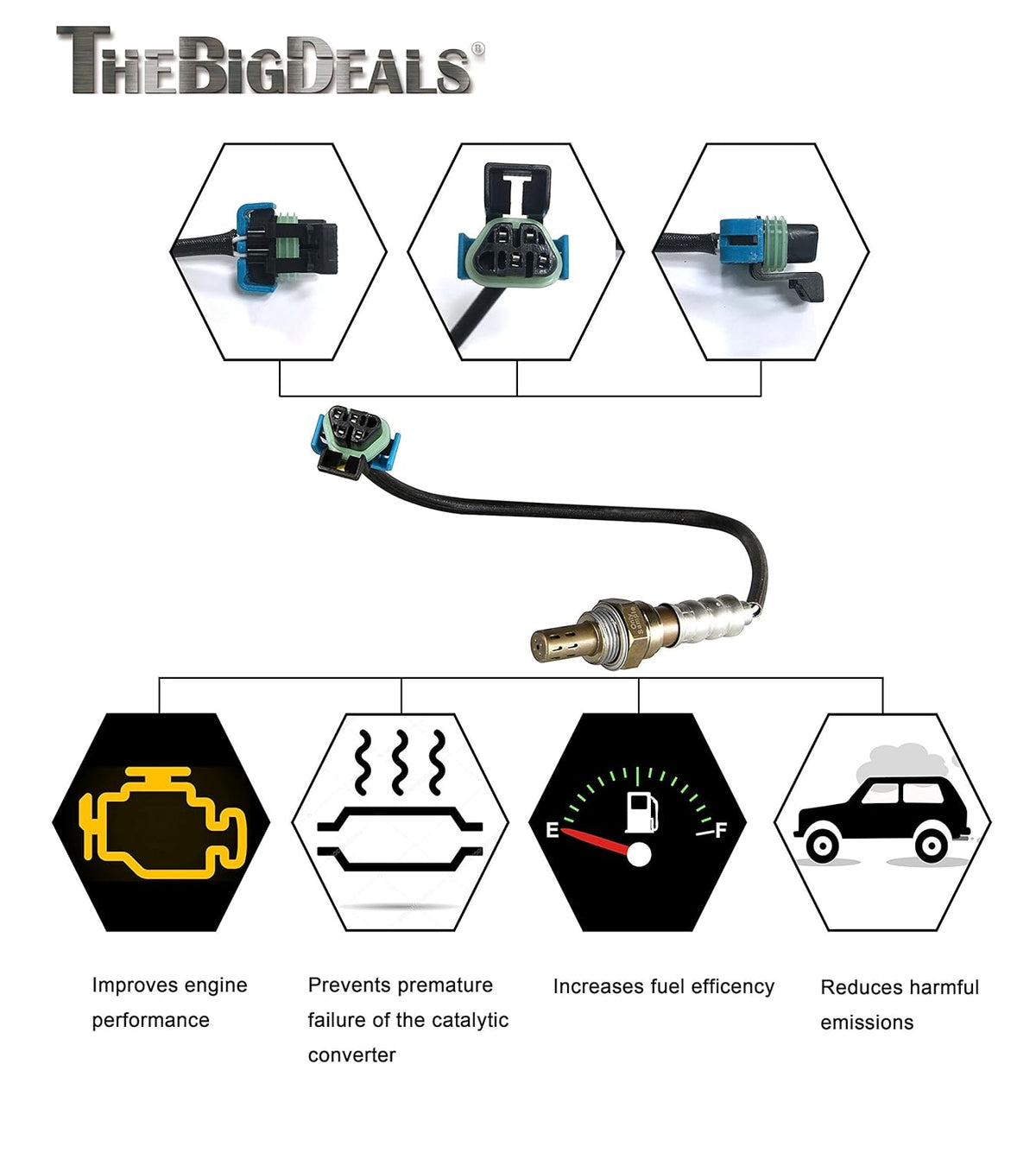 Oxygen Sensor O2 Pack of 2 Y715
