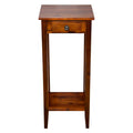 Solid Acacia Plant Stand with Drawer Z6730