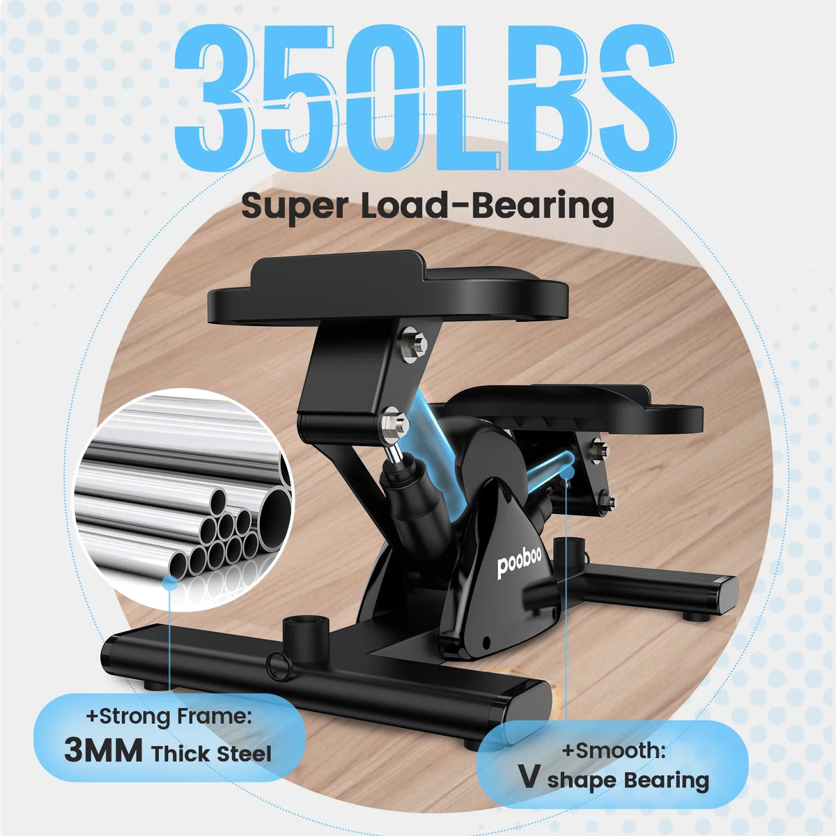 Mini Stepper Machine with Resistance Bands C5820