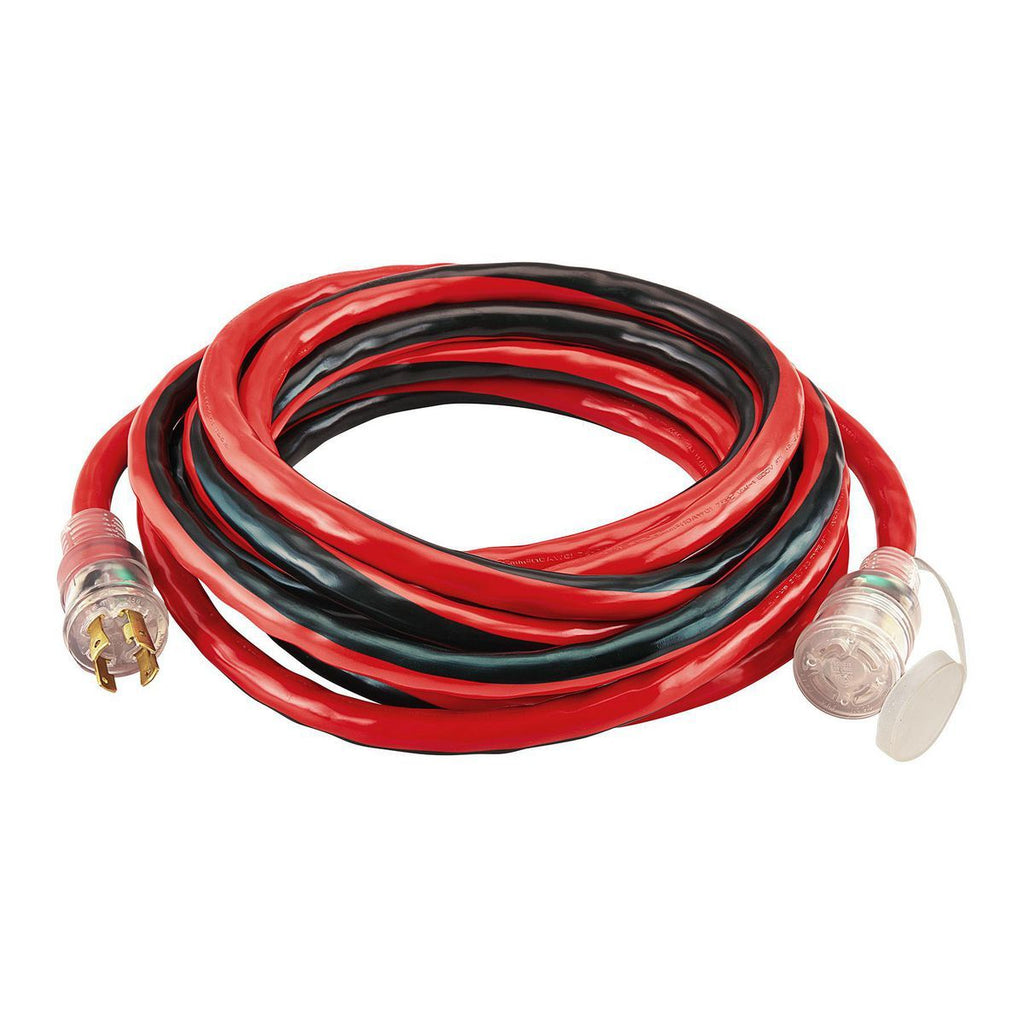 25 ft. 10 Gauge 4-Prong Twist Lock 30A Generator Extension Cord W2960