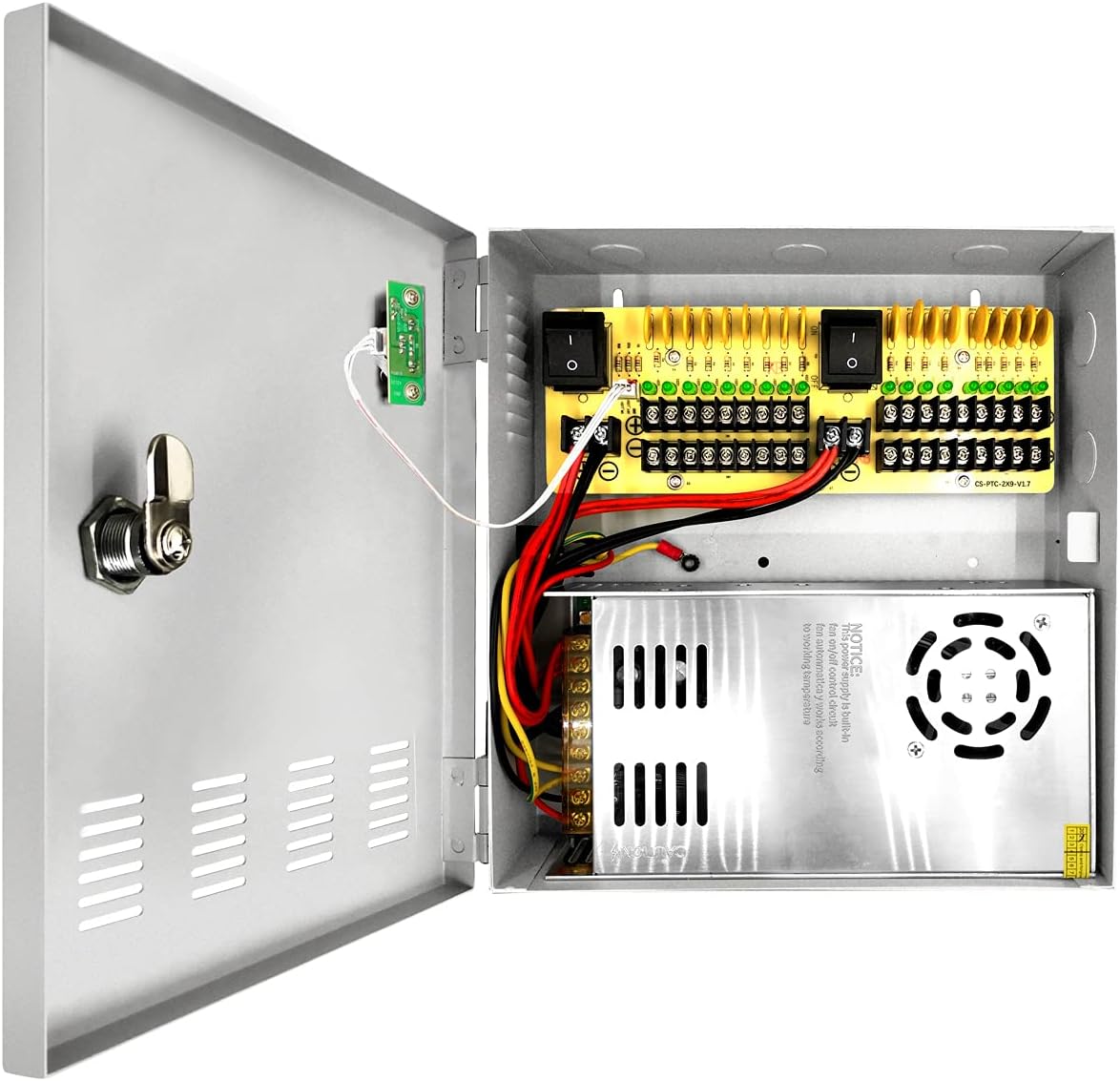 18 Channel CCTV Power Supply Box AC to DC 12V 30A H992914