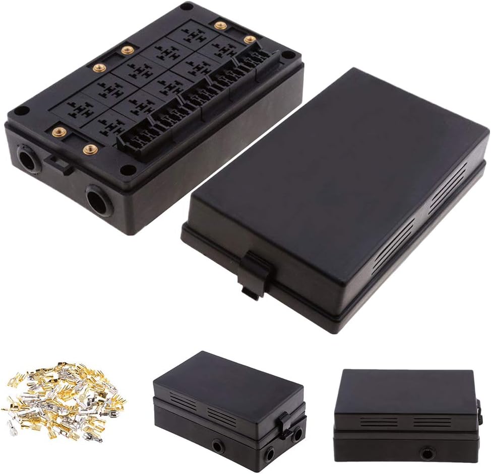 18-way Blade Fuse Holder + 10-way Relay Socket Box O32198