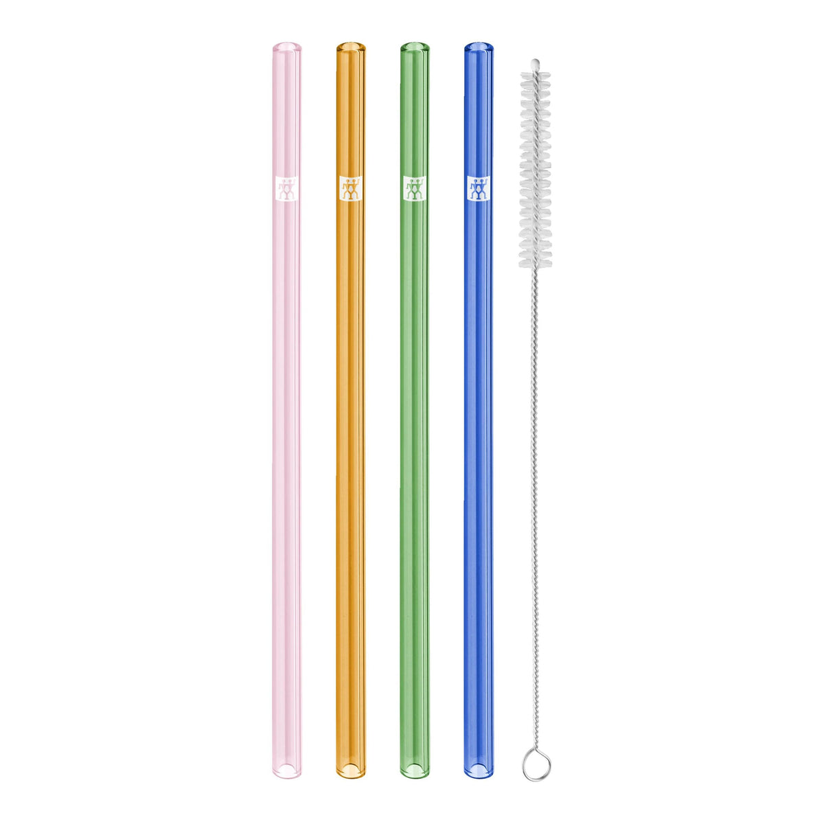 Colored Glass Straw Set L56028