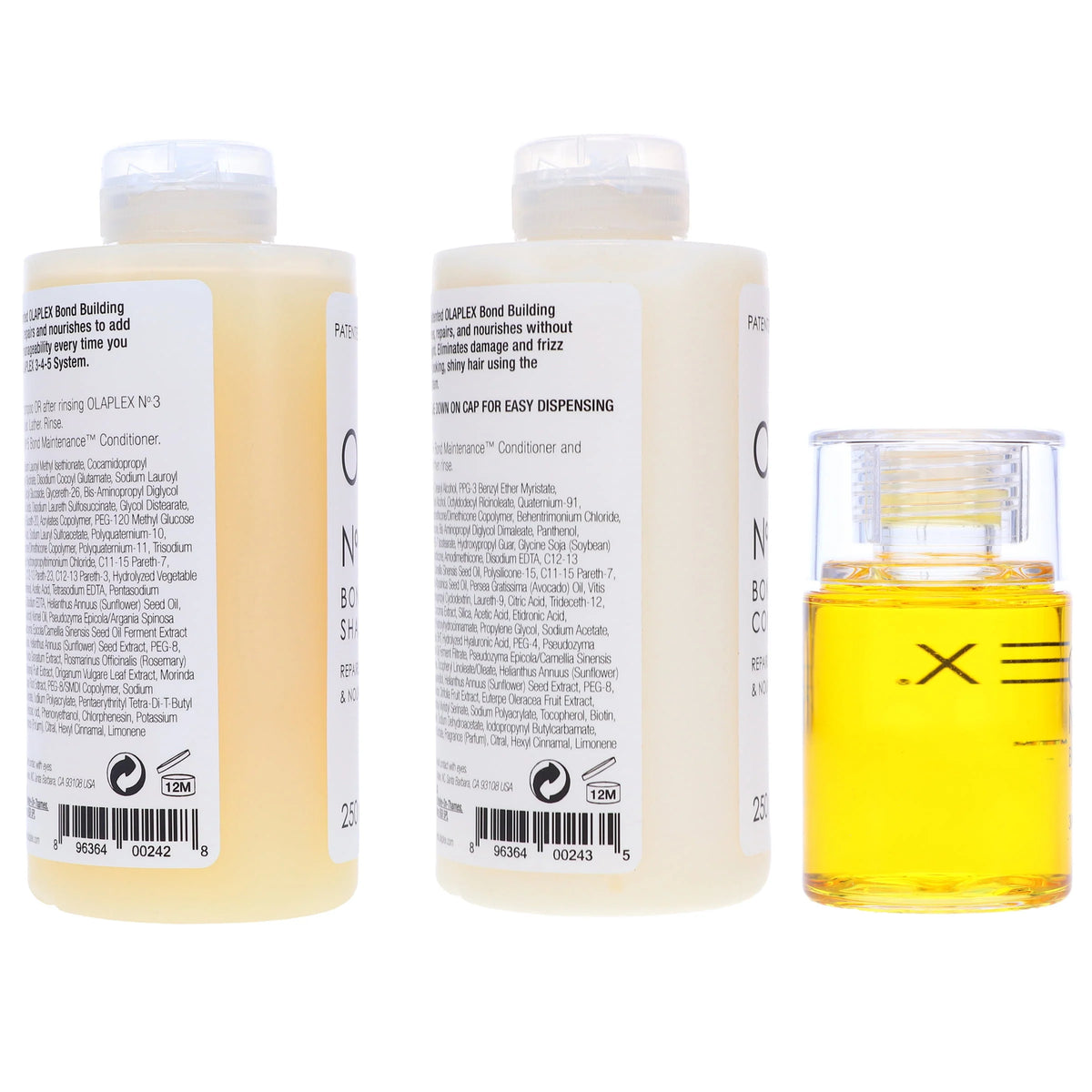 Shampoo Conditioner and Bonding Oil 8.5 oz 1 oz Combo Pack S8313