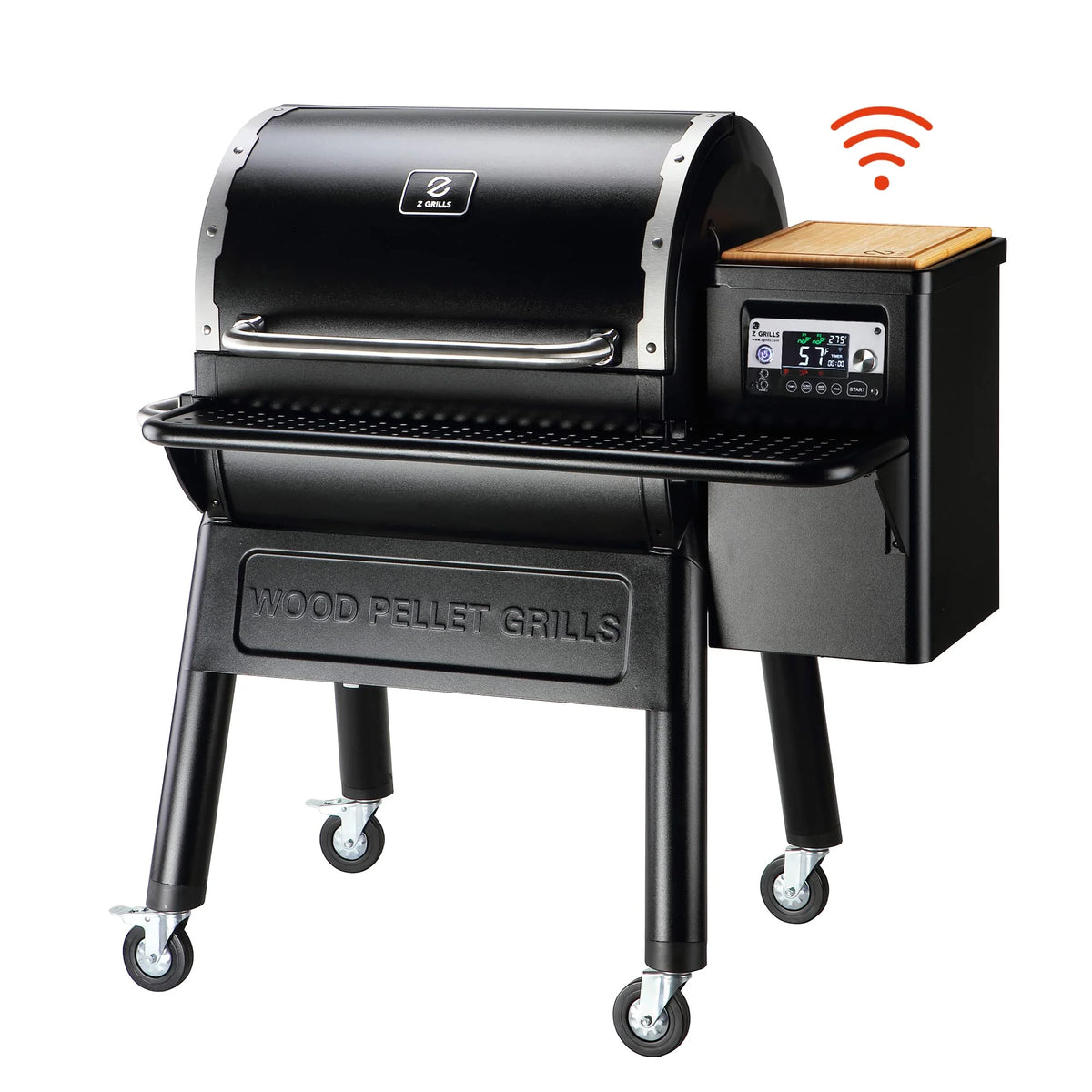 Wood Pellet Grill & Smoker with WIFI, PID Controller, 709 sq. in, Black F484