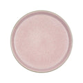 Grey Light Pink Stoneware Plate U3612