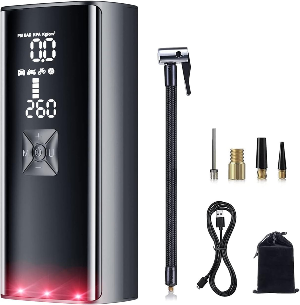 Cordless 150 PSI Rechargeable Portable Air Compressor Tire Pump K28443