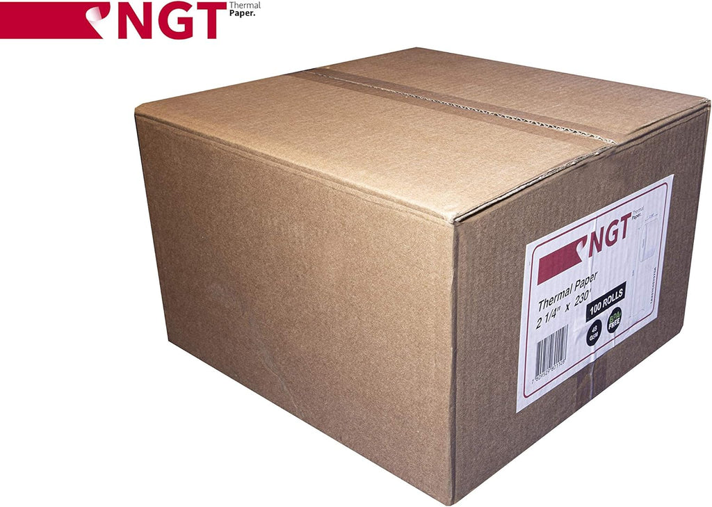 100 pcs 2 ¼-inch x 230' Thermal Paper Rolls D12576