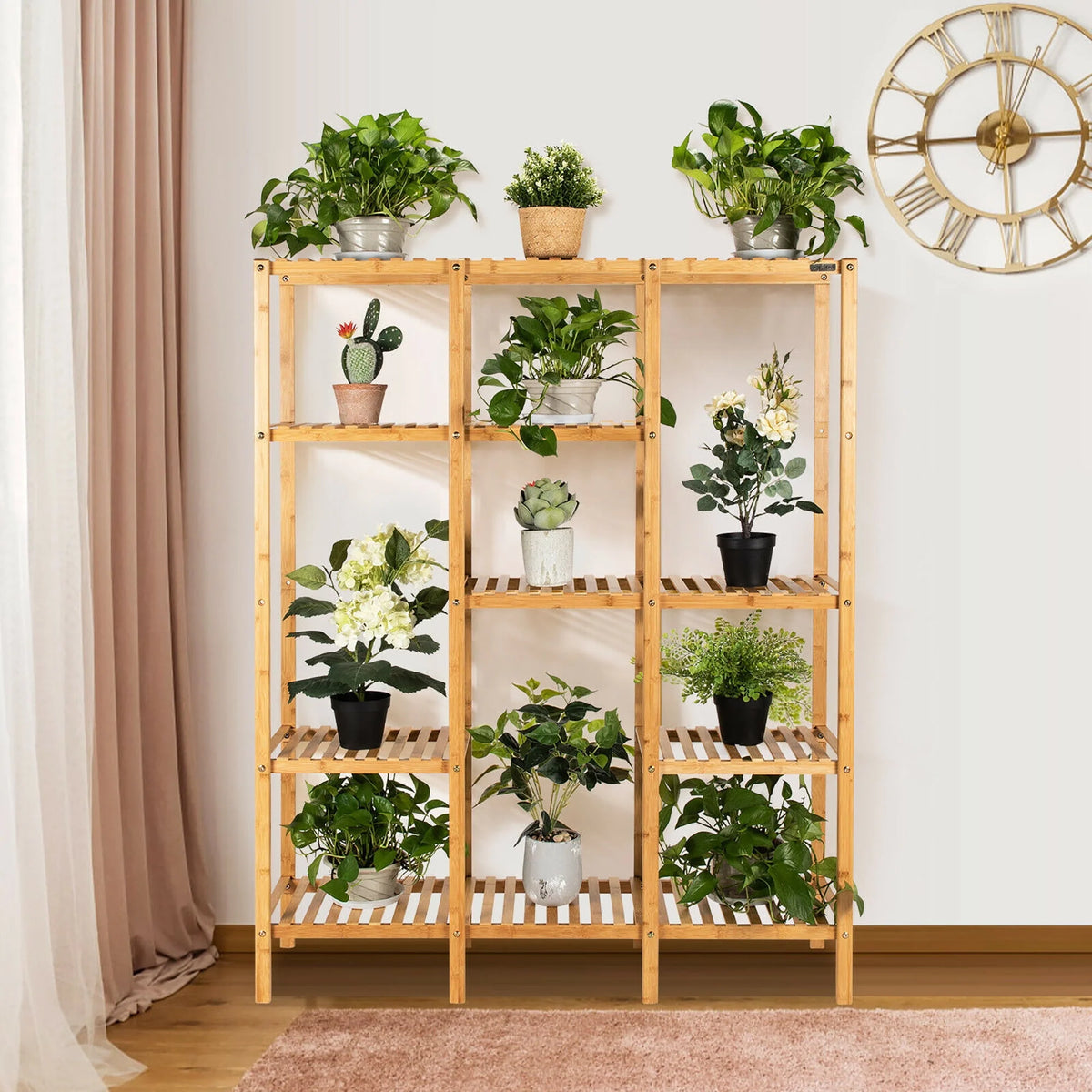 Bamboo Storage Organizer Rack X910