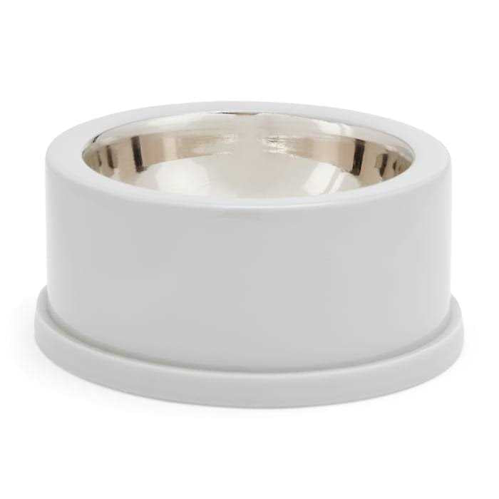 Stainless-Steel Grey Dog Bowl S640