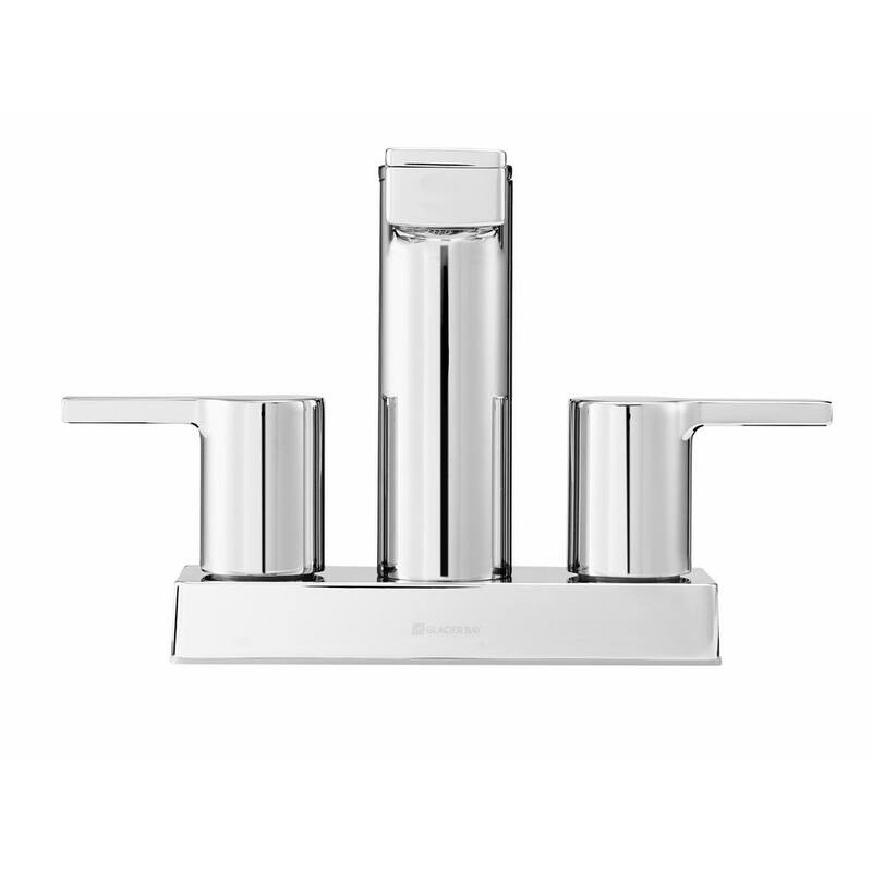 4 in. Centerset 2-Handle Low-Arc Bathroom Faucet in Chrome S3406
