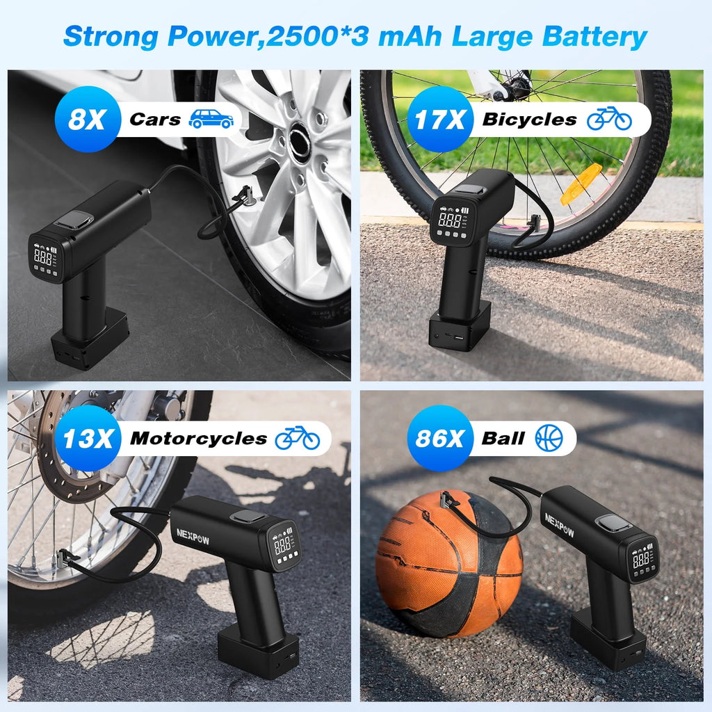 Portable Air Compressor 160 PSI Cordless Tire Inflator S727852