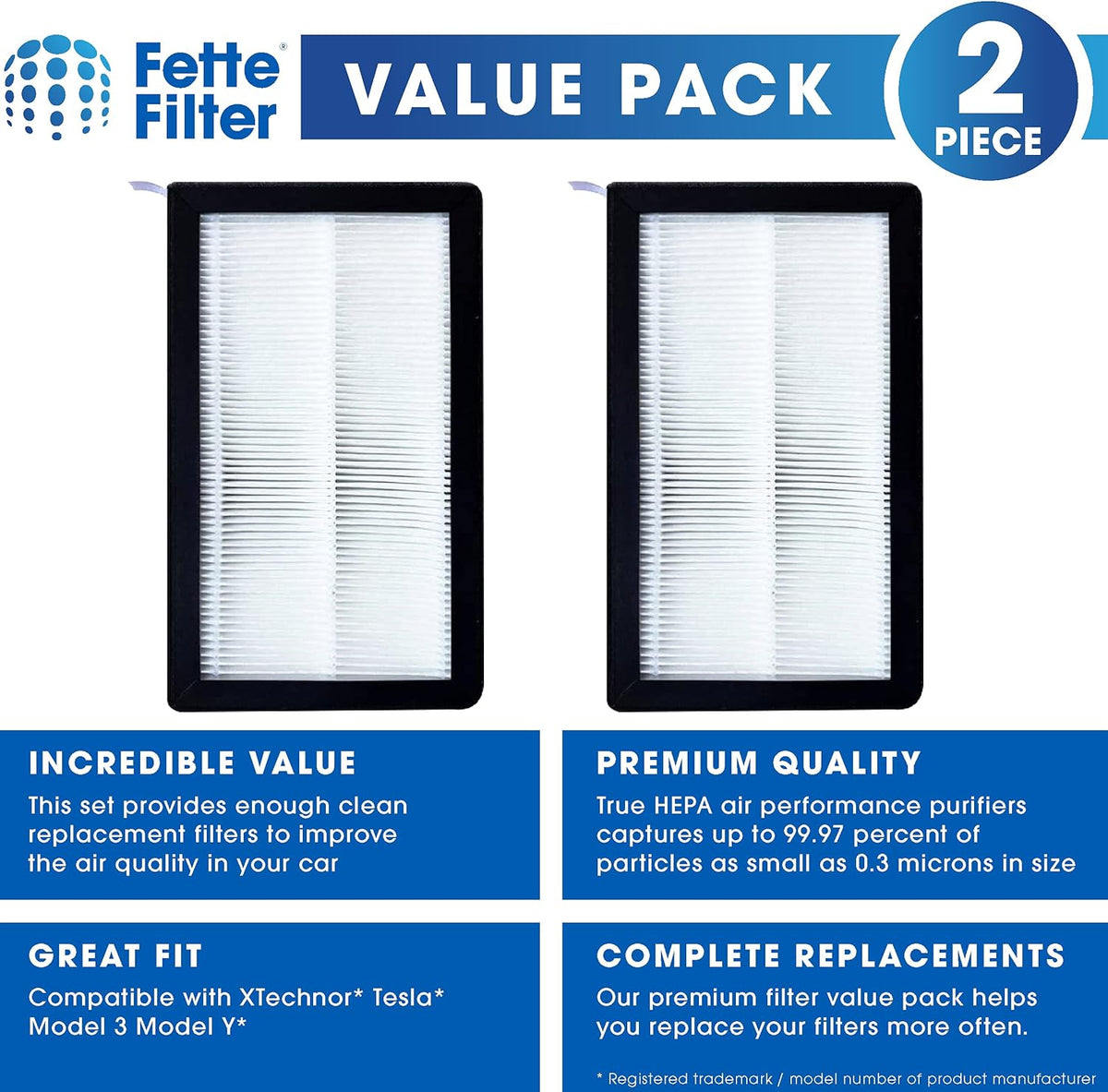Upgraded Cabin Air Filter with Activated Carbon Pack of 2 S29570
