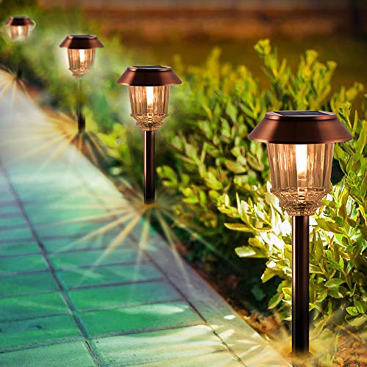 4 Pack Solar Pathway Lights W830041