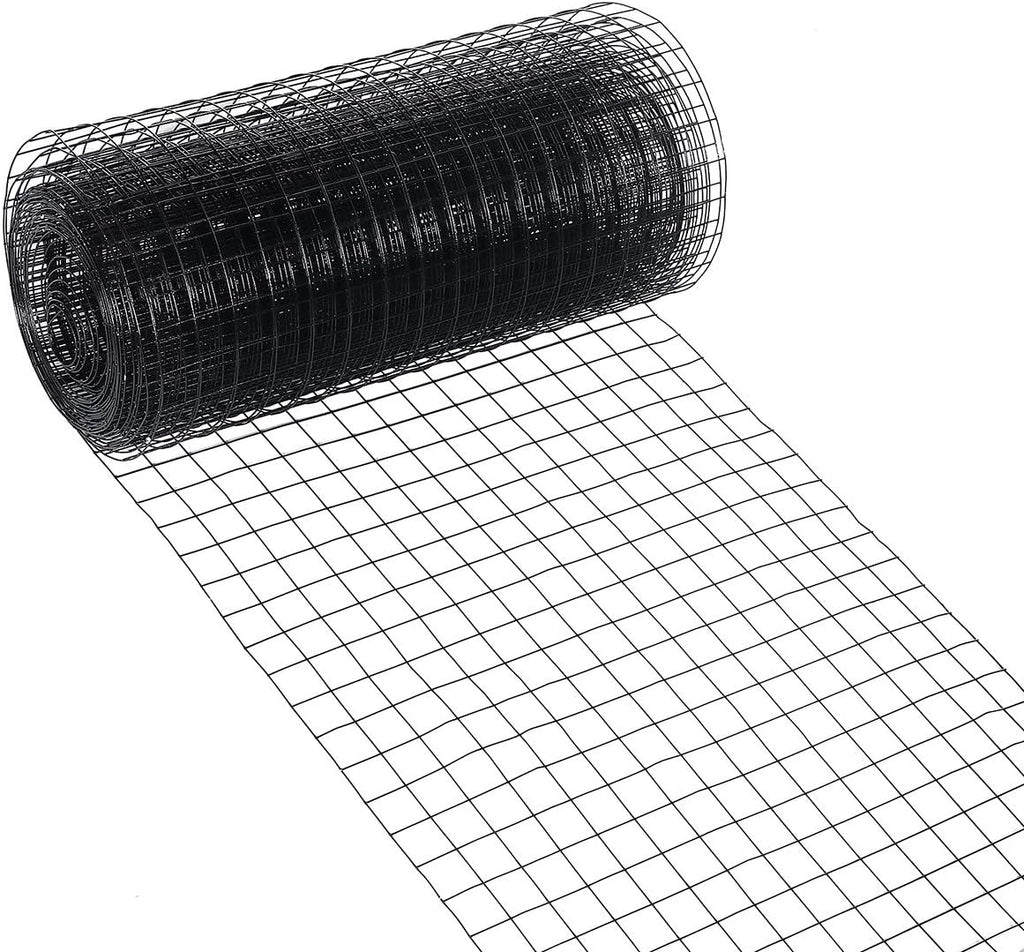 Black Vinyl Coated Wire Mesh 2ft x 50ft 16 Gauge Hardware Cloth J3390