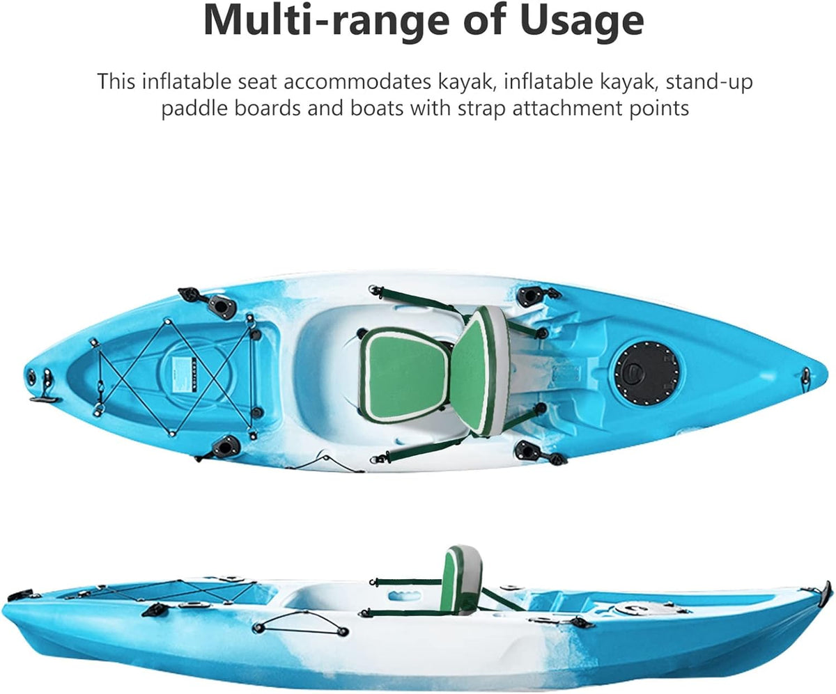Kayak Seat, Inflatable Detachable SUP Seat with Adjustable Straps, Pack of 2 X4682