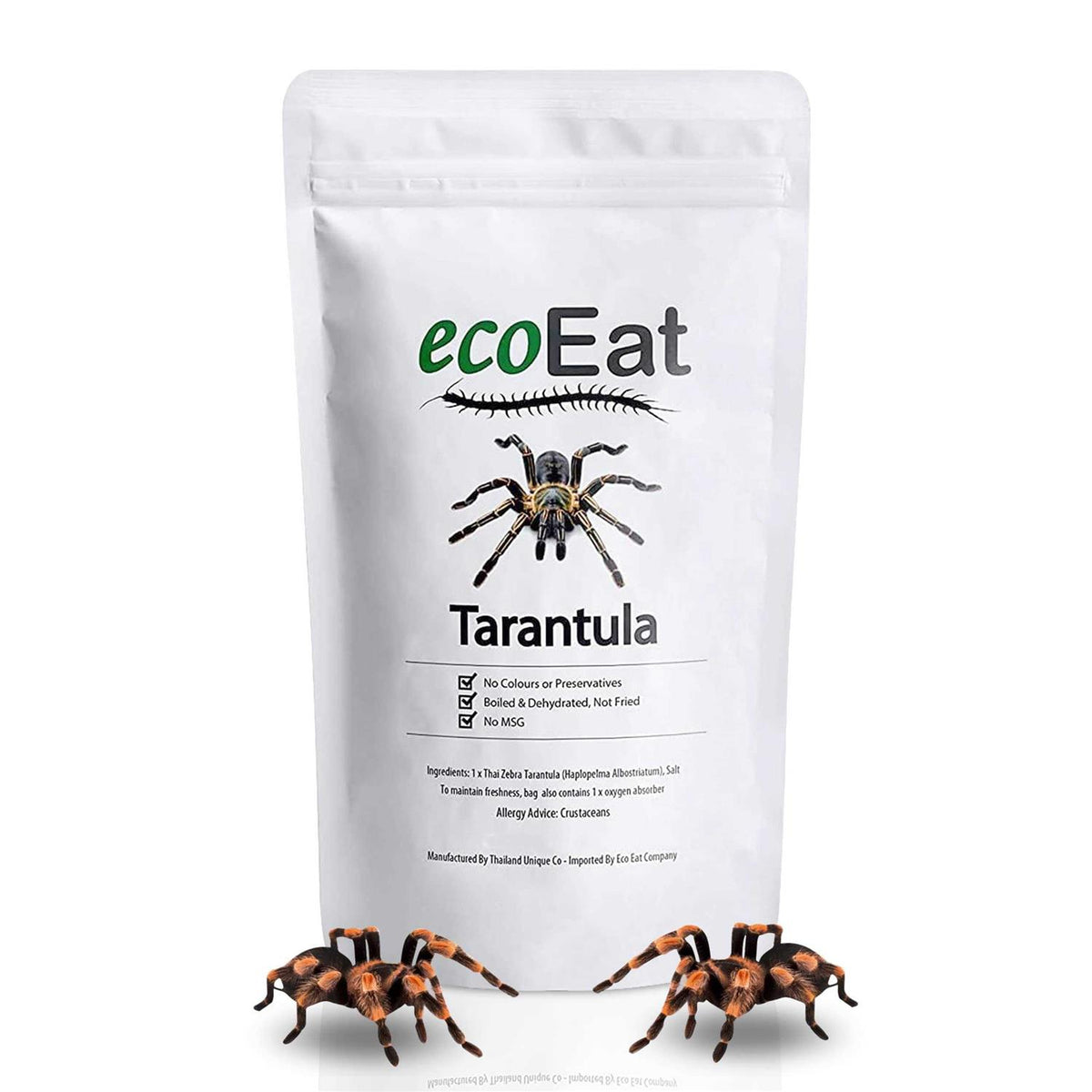 Edible Dehydrated Zebra Tarantula O6286