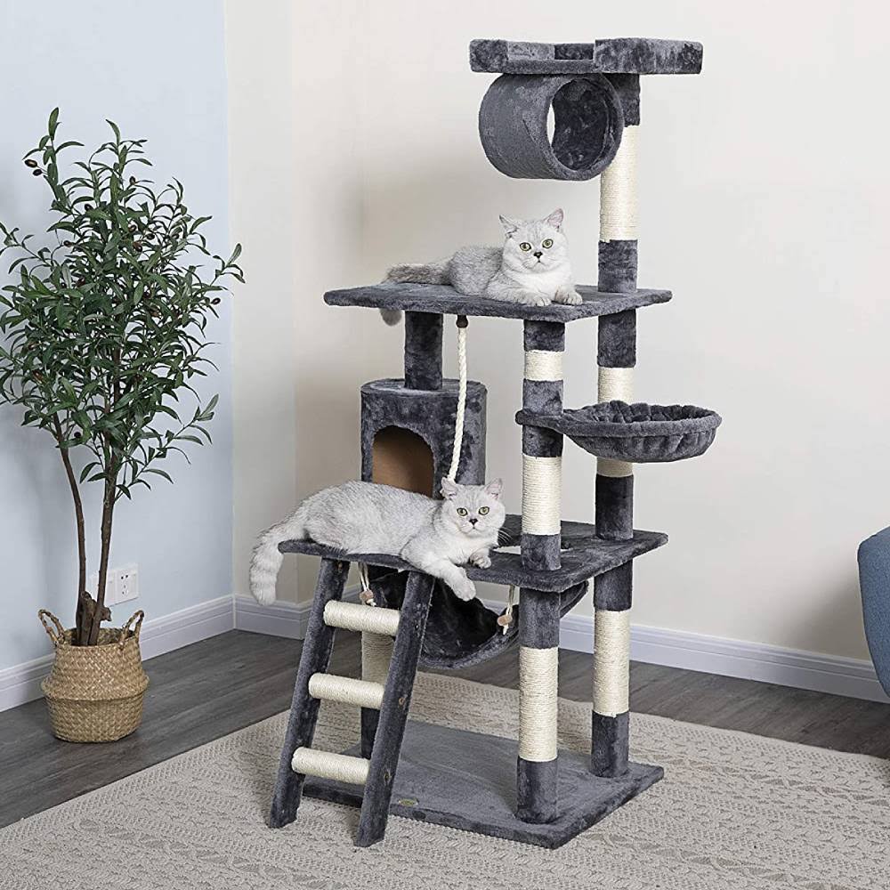 Beige 62 in. Cat Tree Y777