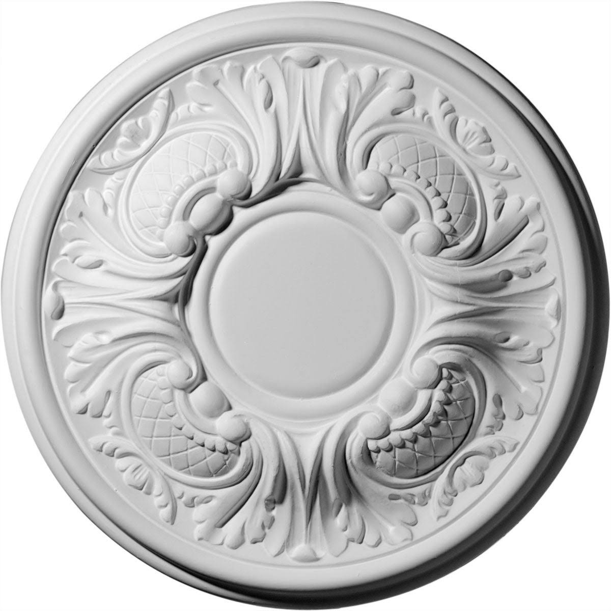 11 3/4 inch x 1 1/4 inch Hand-Painted Ceiling Medallion D6673