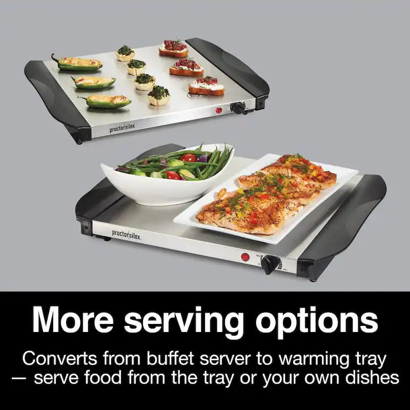 Stainless Steel Buffet Server with 2 Crocks K4521