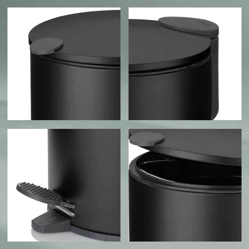 Black 3L Dust Bin Mats P987