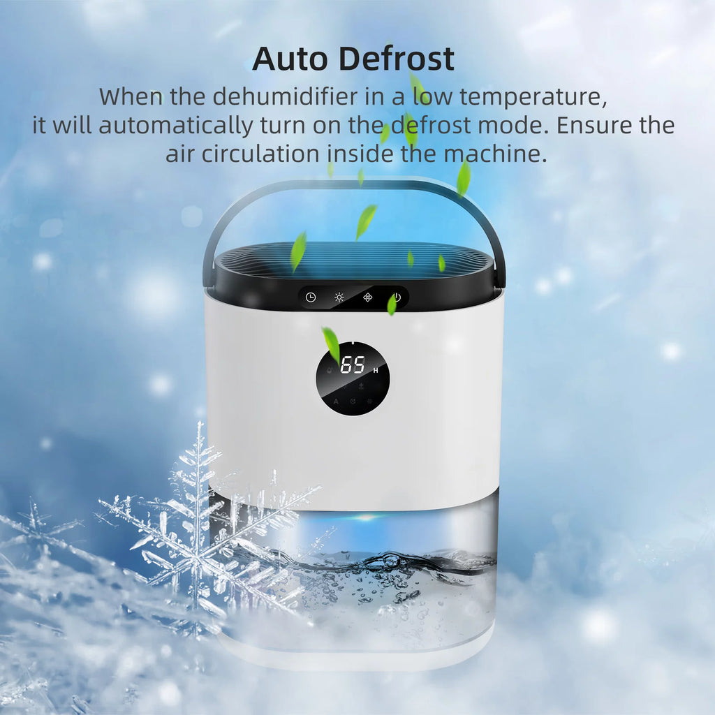 77.5oz Portable Dehumidifier with Timer & Defrost Function U2390