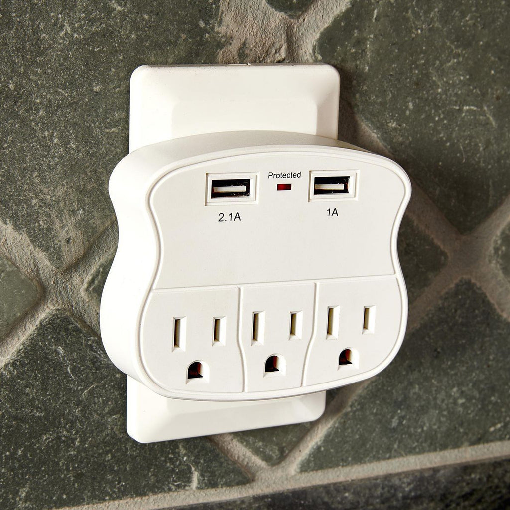 3-Outlet 2 USB Wall Adapter X2906