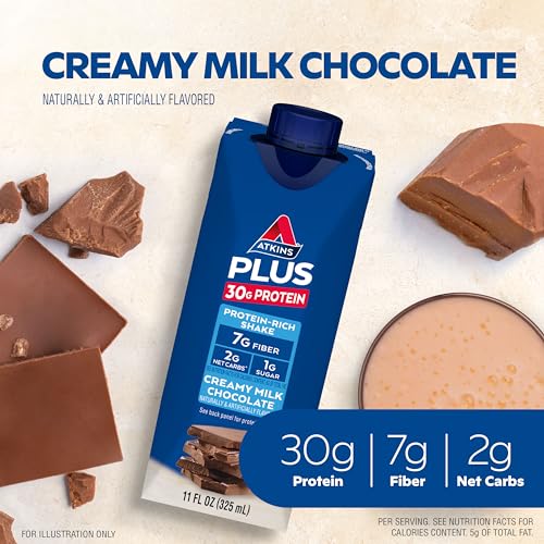 Creamy Milk Chocolate Protein Shake, 30g Protein, 12 Count C76928