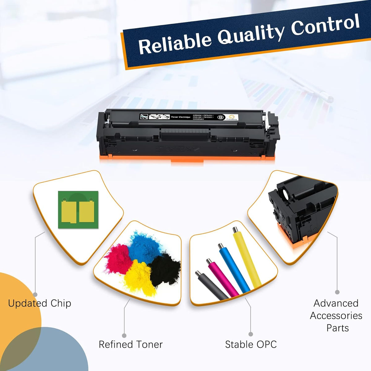 Compatible Toner Cartridge Replacement 4 Pack E416