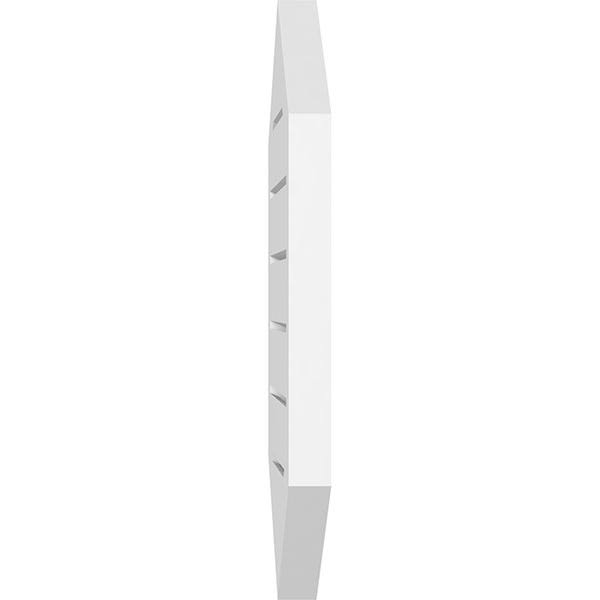 Vertical Peaked Surface Mount PVC Gable Vent O488417